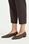 Pipe Leg Viscose Trousers - Brown - 3