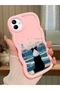 Samsung Galaxy M13 Compatible Case Camera Protector Pink Silicone Beloved Couple Phone Case Dog Pattern