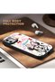 Realme 12 Lite Compatible Case Camera Protector Black Minnie Patterned Silicone Lover Couple Phone Case - 4
