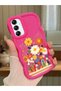 Samsung Galaxy A14 5g Compatible Case Camera Protective Red Silicone Lover Couple Phone Case Floral Case