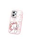Poco X5 5g Compatible Case Camera Protector Pink Cartoon Pattern Silicone Lover Couple Phone Case - 3