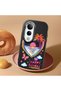 For Vivo V50 Lite Compatible Case Camera Protective Black Heart Patterned Silicone Lover Couple Phone Case - 2