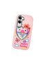Vivo Y19 Compatible Case Camera Protector Pink Heart Pattern Silicone Lover Couple Phone Case - 3