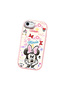 iPhone Se 2022 Compatible Case Camera Protector Pink Minnie Patterned Silicone Lover Couple Phone Case - 3