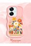 Realme C55 Compatible Case Camera Protector Pink Silicone Couple Phone Case Floral Case - 2
