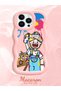 iPhone 13 Pro Max Compatible Case Camera Protector Pink Silicone Lover Couple Phone Case Cartoon Pattern - 2