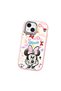 iPhone 15 Compatible Case Camera Protector Pink Minnie Pattern Silicone Lover Couple Phone Case - 3