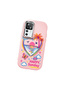 Redmi K50 Ultra Compatible Case Camera Protective Pink Heart Pattern Silicone Lover Couple Phone Case - 3