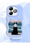 Infinix Smart 8 Compatible Case Camera Protector Blue Silicone Lover Couple Phone Case Dog Pattern - 2