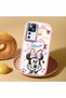 Mi 12t Compatible Case Camera Protector Pink Minnie Patterned Silicone Lover Couple Phone Case - 2