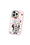 iPhone 14 Pro Compatible Case Camera Protector Pink Minnie Patterned Silicone Lover Couple Phone Case - 3