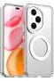 غطاء مغناطيسي لهاتف Honor 400 Pro: [متوافق مع MagSafe] غطاء هاتف شفاف غير لامع مقاوم للصدمات