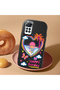 Redmi Note 12 Pro 4g Compatible Case Camera Protective Black Heart Patterned Silicone Lover Couple Phone Case - 2