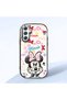 Samsung Galaxy M34 Compatible Case Camera Protective Black Minnie Patterned Silicone Lover Couple Phone Case