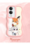 Vivo Y04 Compatible Case Camera Protector Pink Silicone Couple Phone Case Cartoon Pattern - 2