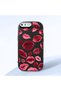 iPhone 8 Plus Compatible Case Camera Protector Black Kiss Patterned Silicone Lover Couple Phone Case