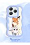 Infinix Hot 40 Pro Compatible Case Camera Protective Blue Silicone Couple Phone Case Cartoon Pattern - 2