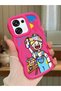 Oppo A6 Pro 5g Compatible Case Camera Protection Red Silicone Lover Couple Phone Case Cartoon Pattern