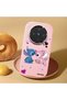 Vivo X300 Compatible Case Camera Protective Pink Stitch Pattern Silicone Lover Couple Phone Case - 2