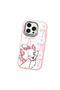 iPhone 15 Pro Max Compatible Case Camera Protective Pink Cartoon Pattern Silicone Lover Couple Phone Case - 3