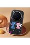 Vivo X300 Pro Compatible Case Camera Protective Black Stitch Patterned Silicone Lover Couple Phone Case - 2