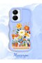 Vivo Y16 Compatible Case Camera Protector Blue Silicone Lover Couple Phone Case Floral Case - 2
