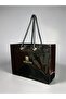 Black Pvc Printed Beach Bag - 7
