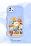 Realme C20 Compatible Case Camera Protector Blue Silicone Couple Phone Case Floral Case - 2