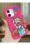 Infinix Hot 50I Compatible Case Camera Protective Red Silicone Couple Phone Case Cartoon Pattern