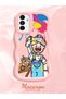 Samsung Galaxy A13 5g Compatible Case Camera Protective Pink Silicone Couple Phone Case Cartoon Pattern - 2