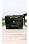 Black Pvc Printed Beach Bag - 5