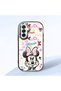 Samsung Galaxy A26 Compatible Case Camera Protective Black Minnie Patterned Silicone Beloved Couple Phone Case