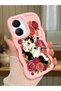 Vivo Y56 Compatible Case Camera Protector Pink Silicone Lover Couple Phone Case Cover with Cat