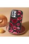 Samsung Galaxy A52 Compatible Case Camera Protective Black Kiss Patterned Silicone Lover Couple Phone Case - 2