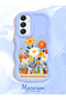 Samsung Galaxy A16 Compatible Case Camera Protective Blue Silicone Lover Couple Phone Case Floral Case - 2