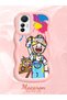 Mi 12 Lite Compatible Case Camera Protective Pink Silicone Lover Couple Phone Case Cartoon Pattern - 2