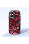 Poco X7 Pro Compatible Case Camera Protector Black Kiss Patterned Silicone Lover Couple Phone Case