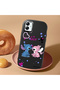 Samsung Galaxy A03 Compatible Case Camera Protective Black Stitch Patterned Silicone Beloved Couple Phone Case - 2
