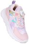 Girls' Sports Shoes with Lace Lacing Mechanism