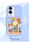 Vivo Y29S Compatible Case Camera Protector Blue Silicone Couple Phone Case Floral Case - 2