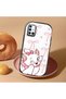 Samsung Galaxy A51 Compatible Case Camera Protective Black Cartoon Patterned Silicone Beloved Couple Phone Case - 2