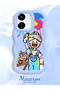 Poco C65 Compatible Case Camera Protective Blue Silicone Lover Couple Phone Case Cartoon Pattern - 2