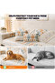 Boho Chenille Sofa Cover Set 3 Piece Including 90x160cm Couch Protector And 45x45cm Pillow Case Plus 30x50cm Lumbar Cushion Cover Geometric Print Soft Non Slip Living Room Decor Beige - 5