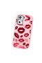 Redmi Note 10 Pro Compatible Case Camera Protector Pink Kiss Patterned Silicone Lover Couple Phone Case - 3