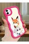 Samsung Galaxy A04 Compatible Case Camera Protector Red Silicone Couple Phone Case Cartoon Pattern