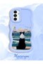 Samsung Galaxy A04S Compatible Case Camera Protective Blue Silicone Lover Couple Phone Case Dog Pattern - 2