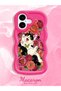 iPhone 17 Compatible Case Camera Protector Red Silicone Couple Phone Case with Cat Case - 2