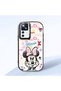 Mi 12t Compatible Case Camera Protector Black Minnie Patterned Silicone Lover Couple Phone Case