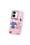 Vivo Y27 Compatible Case Camera Protective Pink Stitch Patterned Silicone Lover Couple Phone Case - 3