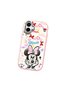 Samsung Galaxy A06 Compatible Case Camera Protective Pink Minnie Patterned Silicone Lover Couple Phone Case - 3